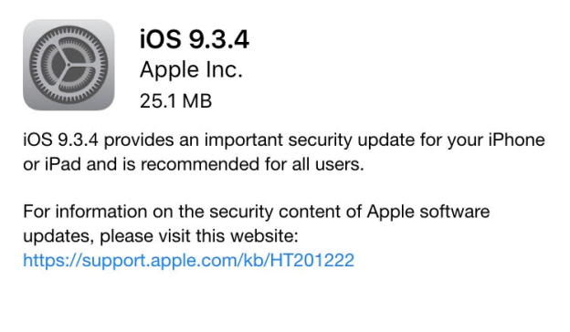 iOS 9.3.4