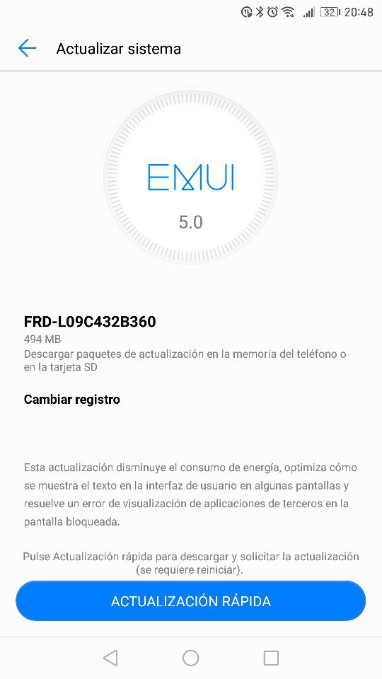 Aggiornamento Honor 8