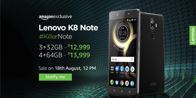 Lenovo K8 Note