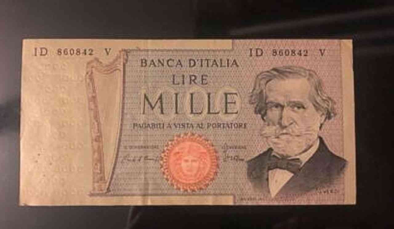 Mille lire con Giuseppe Verdi